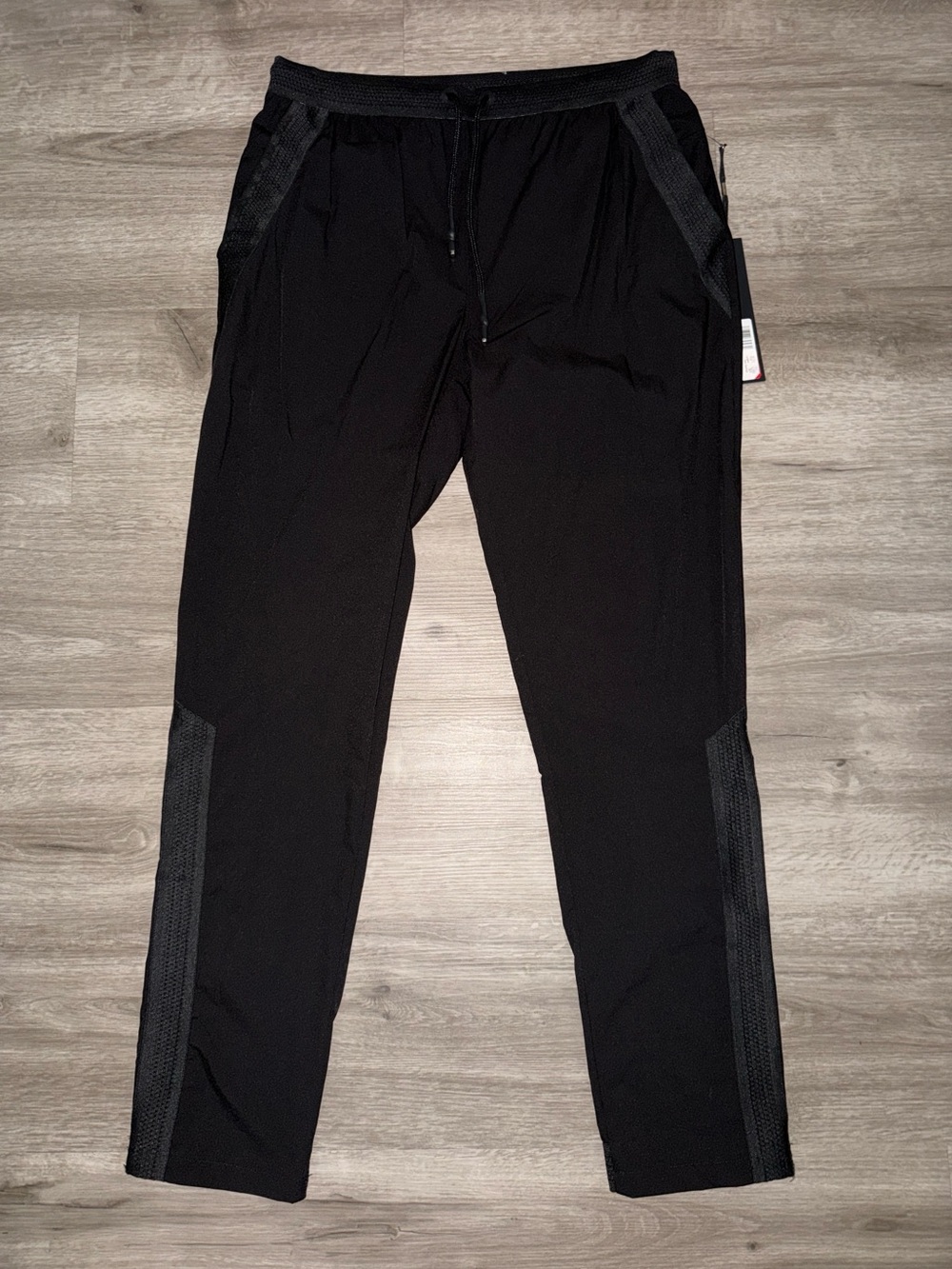 Karl Lagerfeld STRETCH NYLON TRACK PANT WITH MESH INSERTS